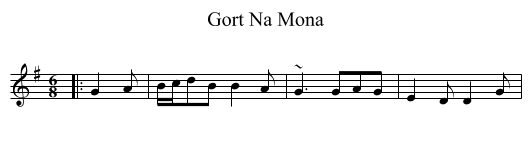 Gort Na Mona - staff notation