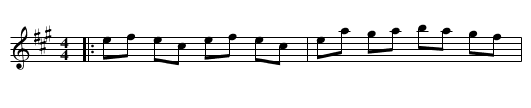 Gourock Bay - staff notation