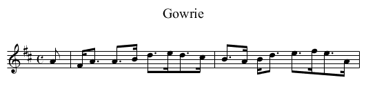 Gowrie - staff notation
