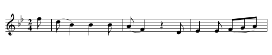 G?r deallus, Y - staff notation