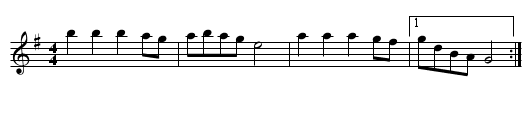 Grab Your Hats - staff notation