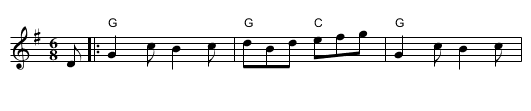 Grace Hay's Delight - staff notation