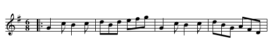 Grace Hay's Delight - staff notation