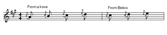 Grace Notes - staff notation