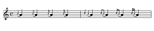 Grace notes - staff notation
