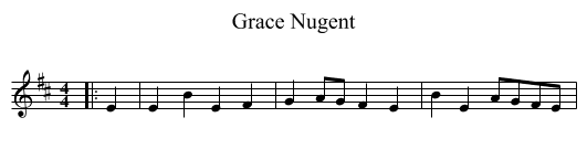 Grace Nugent - staff notation