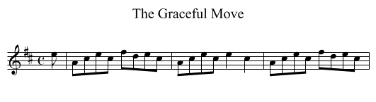 Graceful Move, The - staff notation