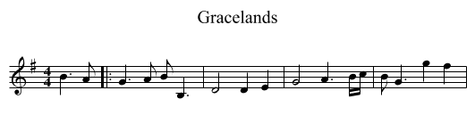 Gracelands - staff notation