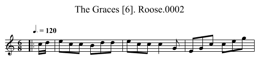 Graces [6]. Roose.0002, The - staff notation