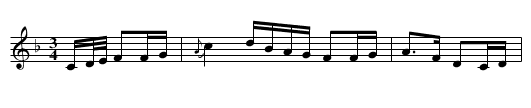 Grádh i san Ól - staff notation