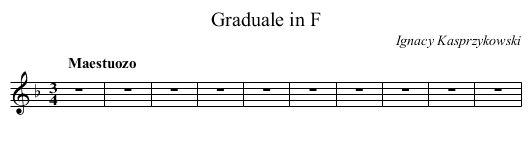Graduale in F - staff notation