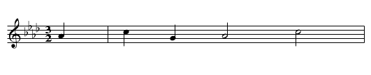 Graf Friedrich - staff notation