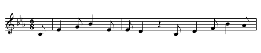 Graf und Nonne (Die Nonne) - staff notation
