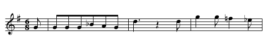 Graf und Nonne (Die Nonne) - staff notation