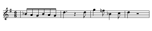 Graf und Nonne (Die Nonne) - staff notation