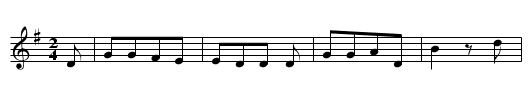Graf und Nonne (Die Nonne) - staff notation