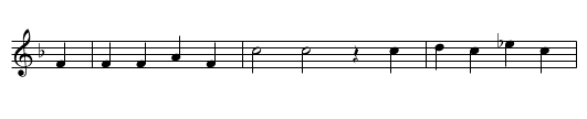 Graf von Rom - staff notation