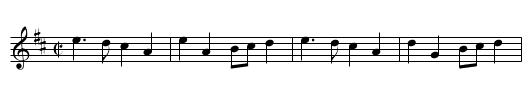 Grainne's Welcome Home - staff notation