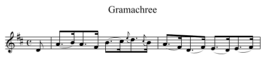 Gramachree - staff notation