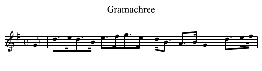 Gramachree - staff notation
