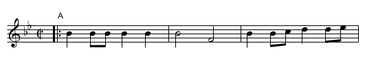 GRANADIER'S EXERCISE - staff notation