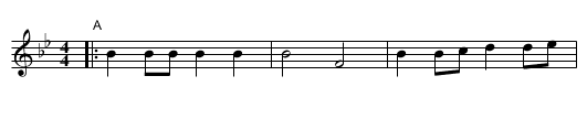 GRANADIER'S EXERCISE - staff notation
