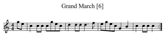 Grand March [6] - staff notation