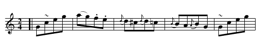 GRAND MILITARY SETT (tune 3) - staff notation