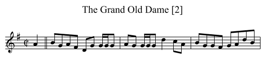 Grand Old Dame [2], The - staff notation