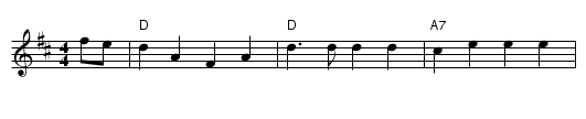 Grand Old Duke of York - staff notation