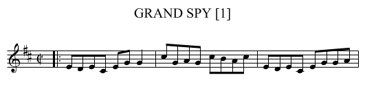 GRAND SPY [1] - staff notation