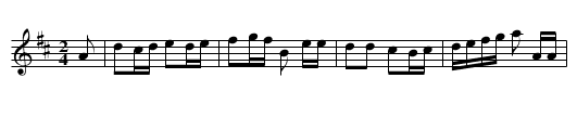 Grandfather's Clock - staff notation