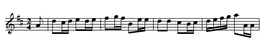 Grandfather's Clock - staff notation