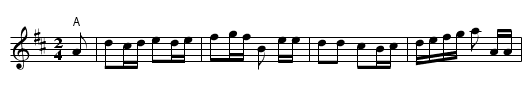 Grandfather's Clock - staff notation
