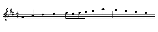 Grandfathers Tune - staff notation