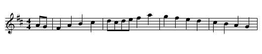 Grandfather's Tune - staff notation
