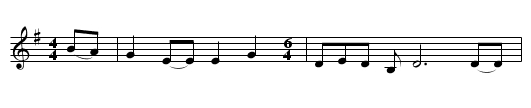 Grandma's Advice - staff notation