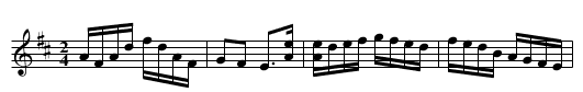 Grandpa's Reel [2] - staff notation