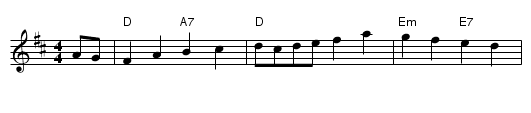 Grandpa's - staff notation