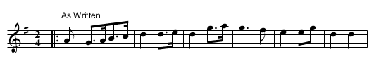 Granedeairs March. JBut.066 - staff notation