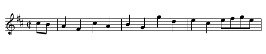 Graney’s Delight - staff notation