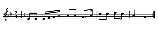 Grannens bastu - staff notation