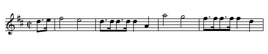 Granno's March - staff notation