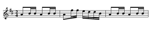Granny Plays the Fiddle - staff notation