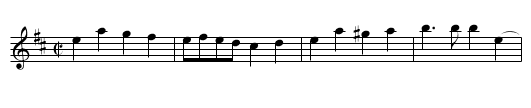 Granny - staff notation