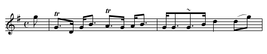 Grant Lodge, a Strathspey - staff notation