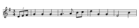 Grásach Abú - staff notation