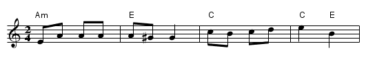 Gr&aring;t ej moder - staff notation