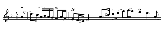 Gråtlåten - staff notation
