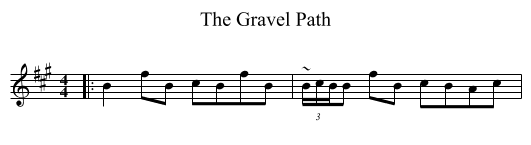 Gravel Path, The  - staff notation